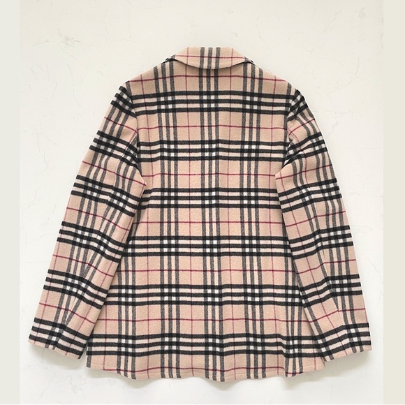 BURBERRY Vintage Check Wool & Cashmere Jacket, UK 8 - Picture 3 of 12
